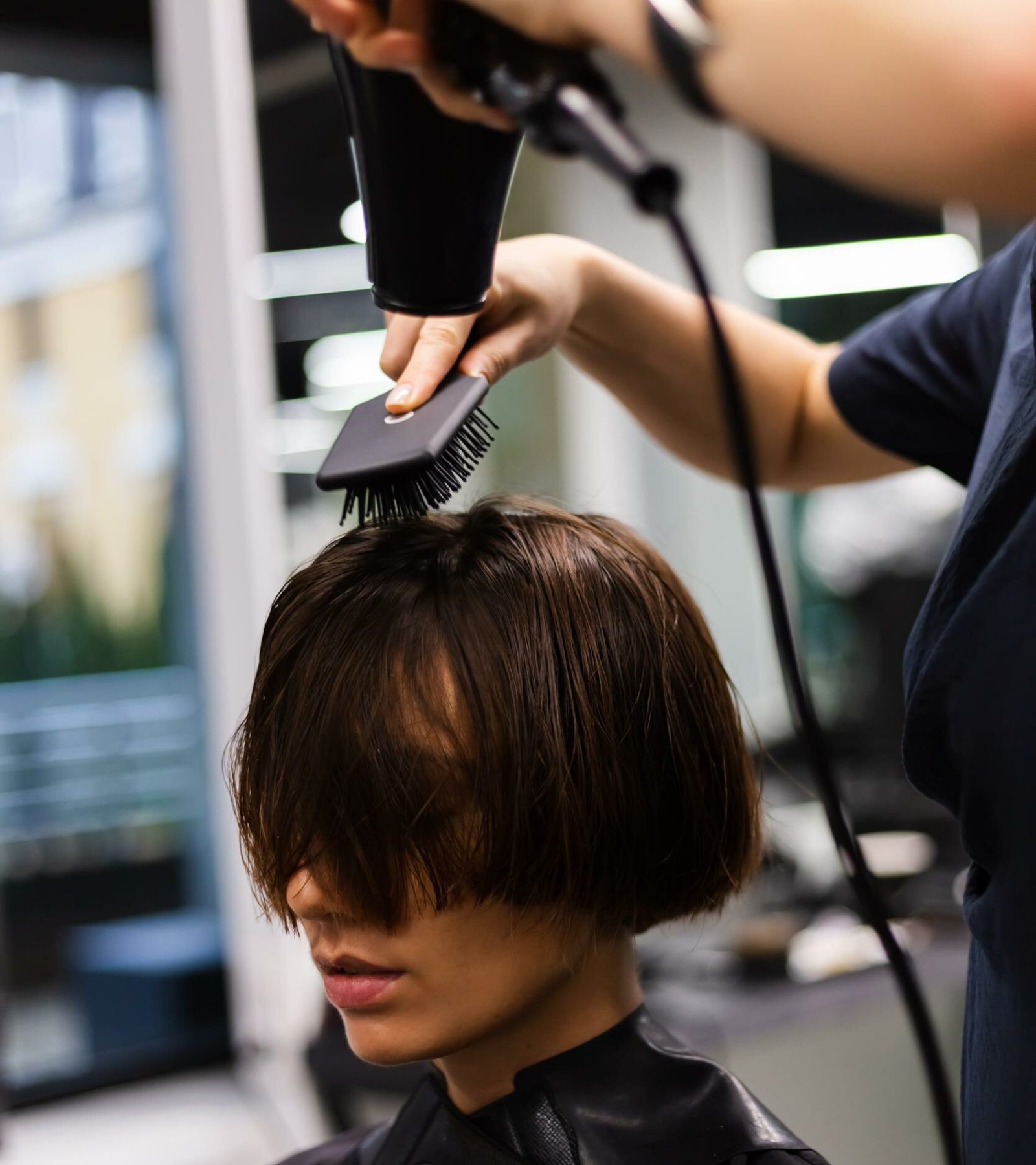 corte bob clienta salon belleza corte bob clienta salon belleza