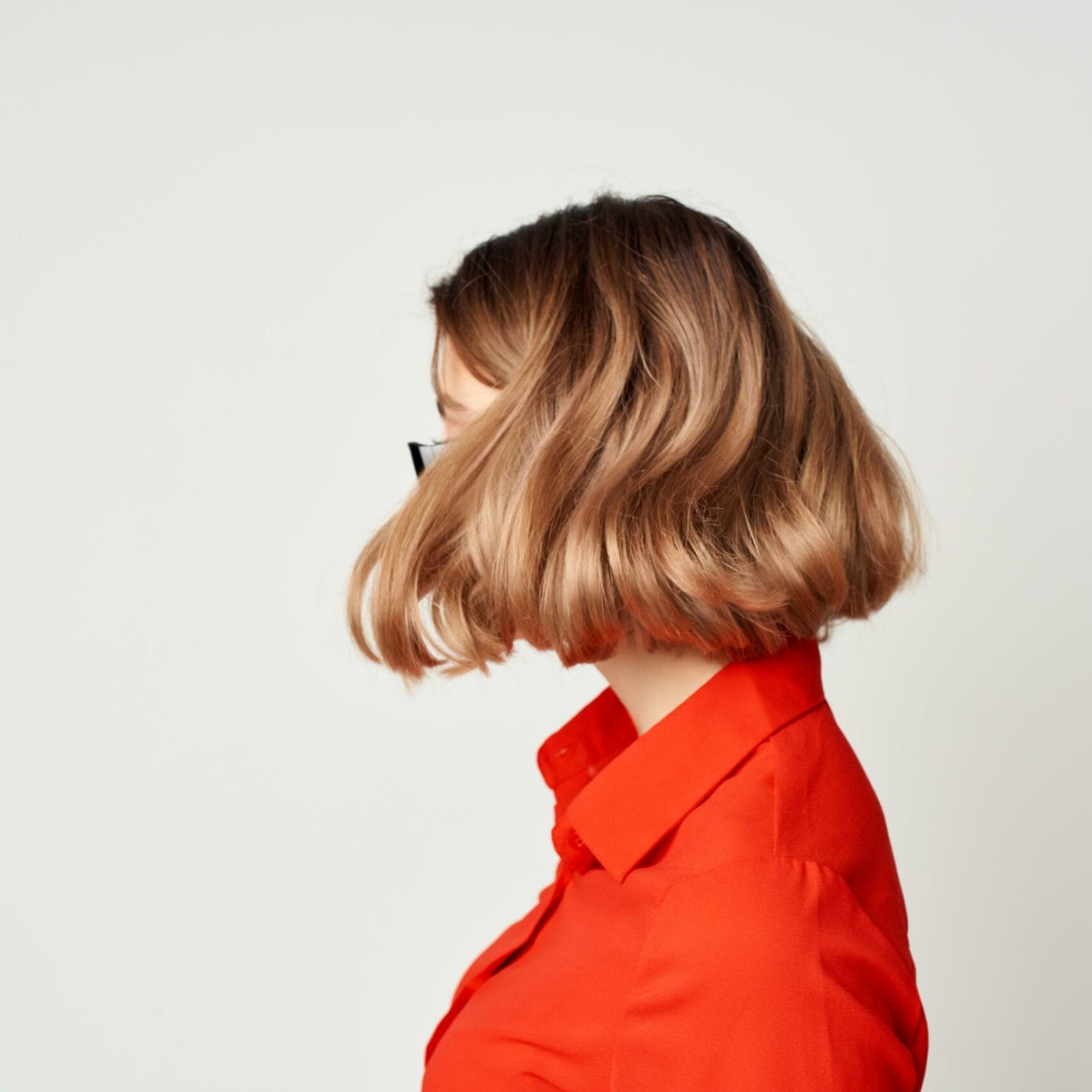 mujer corte el clavicut estilo elegante