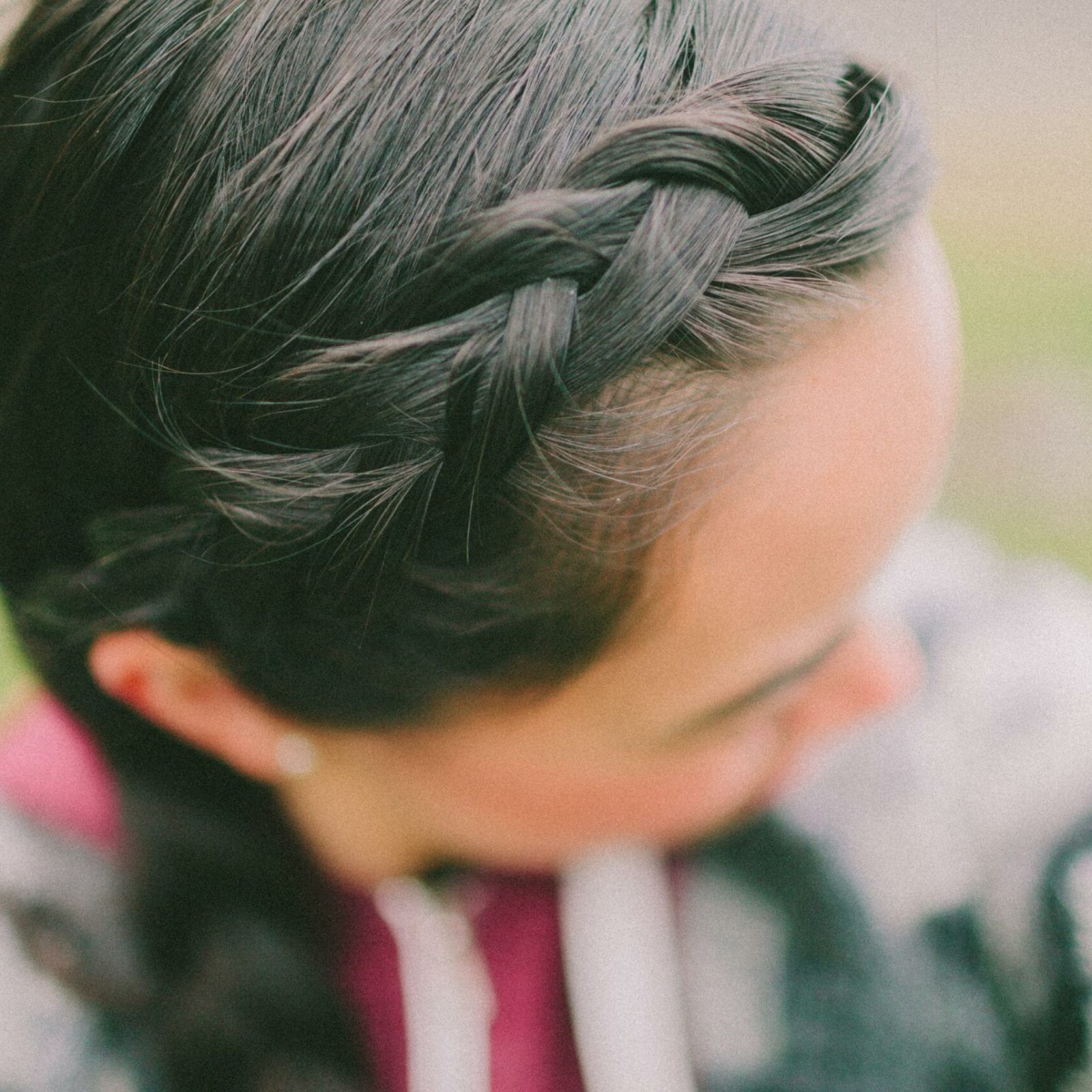 trenza lateral pelo corte